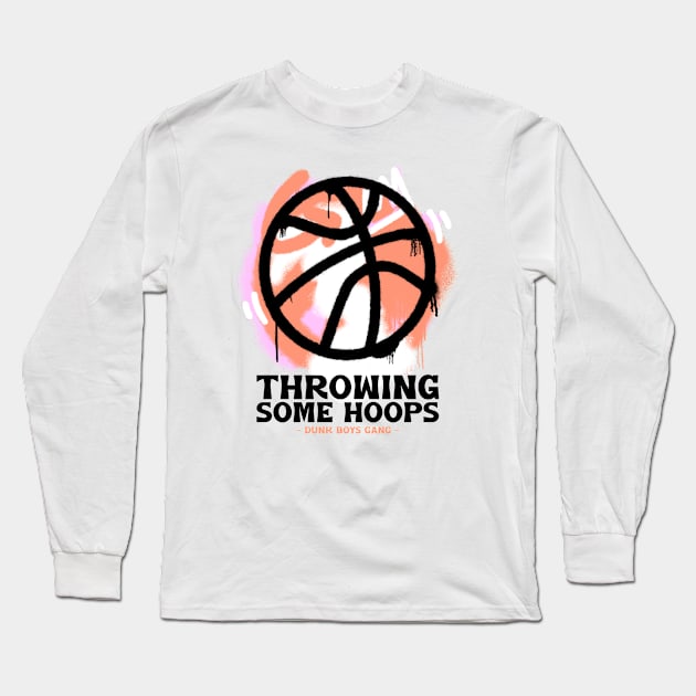 throwing some hoops Long Sleeve T-Shirt by WOAT